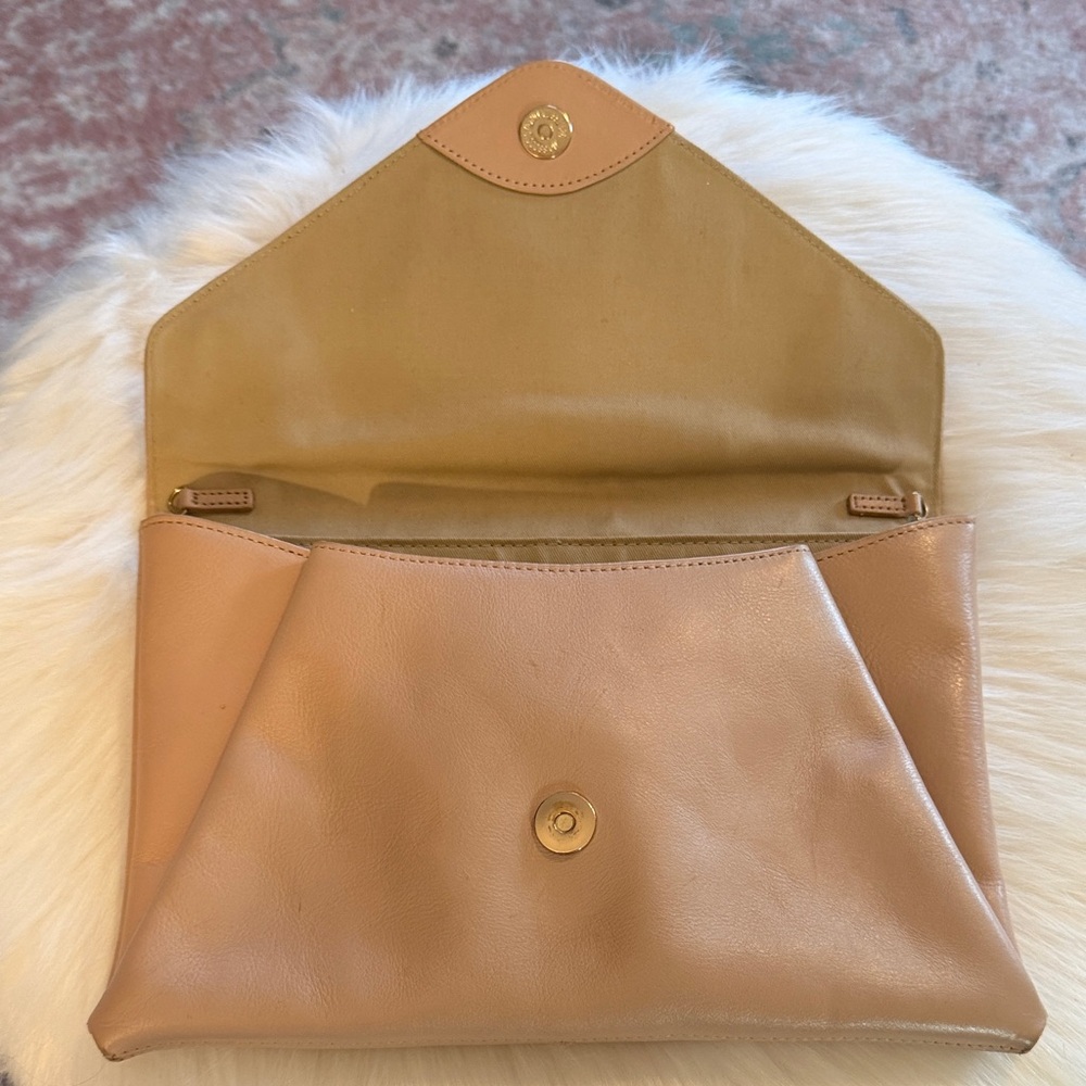 Halogen Tan Envelope Clutch - Picture 3 of 5